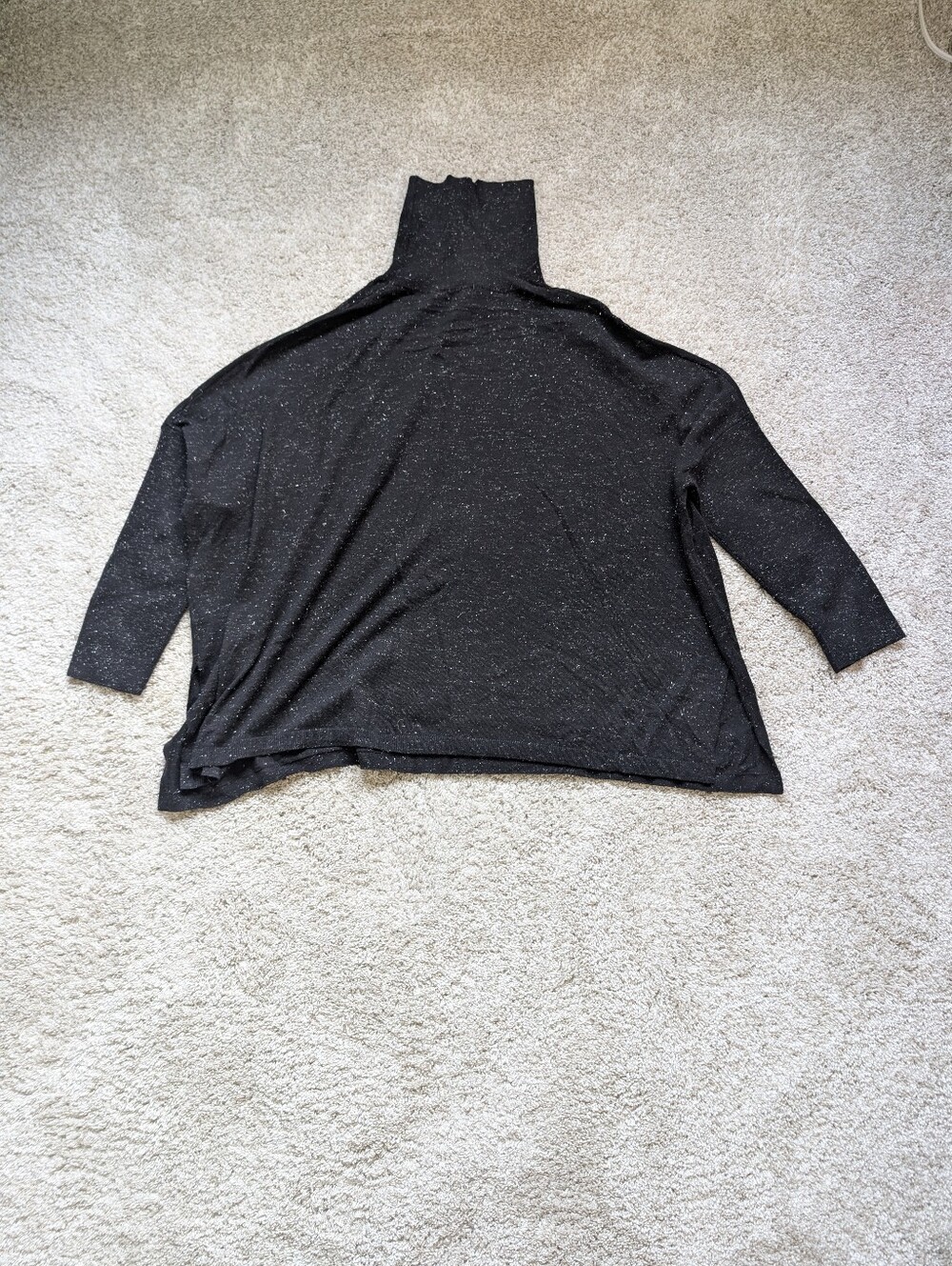 The White Company Sparkle Oversized Rollneck Jumper - Medium